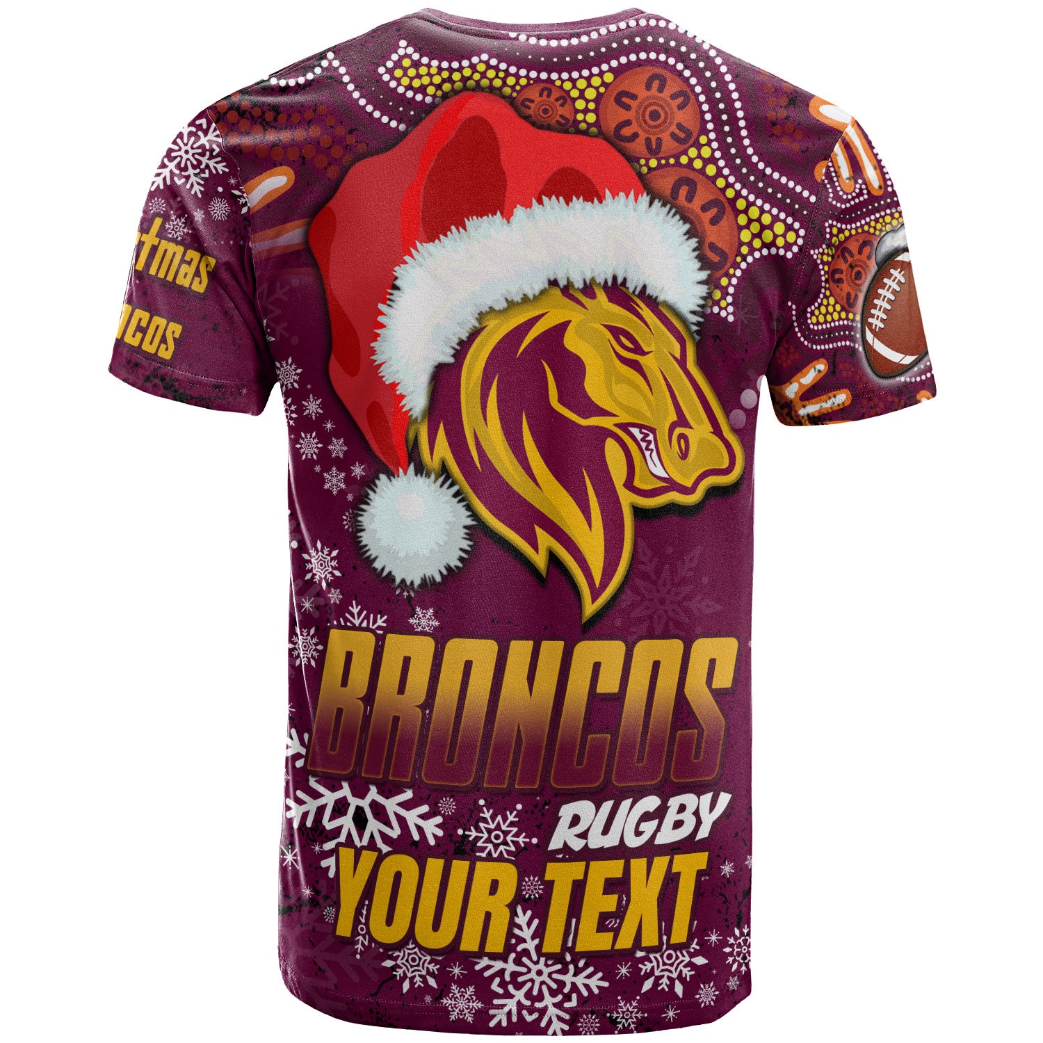broncos-rugby-t-shirt-custom-christmas-santa-hat-horse-rugby-ball-t-shirt