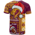 broncos-rugby-t-shirt-custom-christmas-snowflakes-broncos-mascot-t-shirt