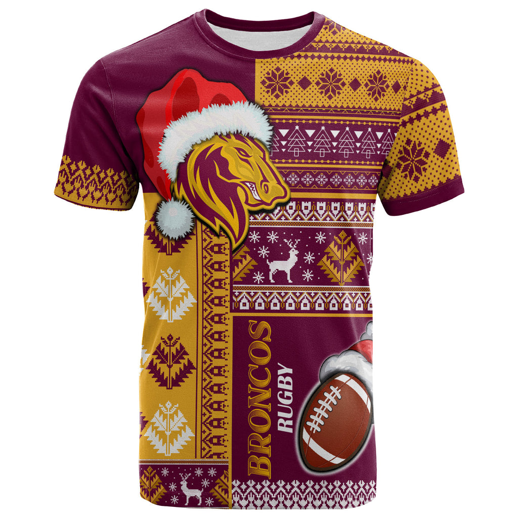 broncos-rugby-t-shirt-custom-christmas-snowflakes-broncos-mascot-t-shirt