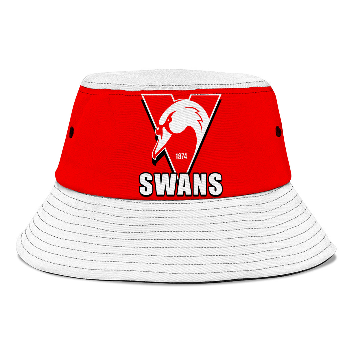 AFL Swans Rugby Bucket Hat Basic Style LT6