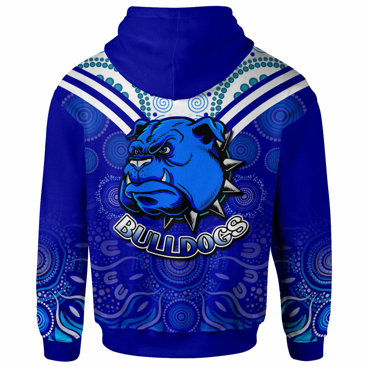 bulldogs-rugby-hoodie-custom-bulldogs-aboriginal-style-of-dot-hoodie