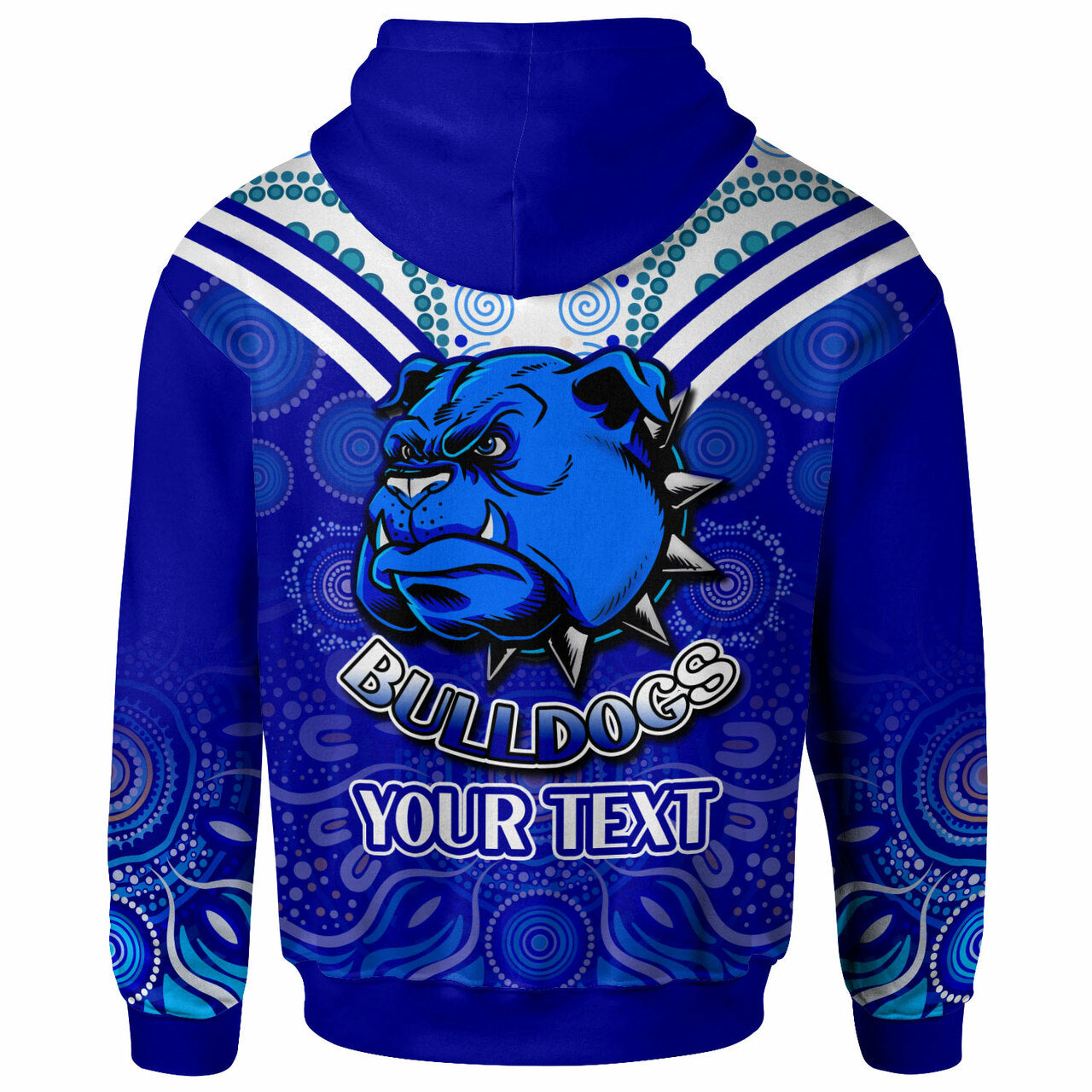 bulldogs-rugby-hoodie-custom-bulldogs-aboriginal-style-of-dot-hoodie