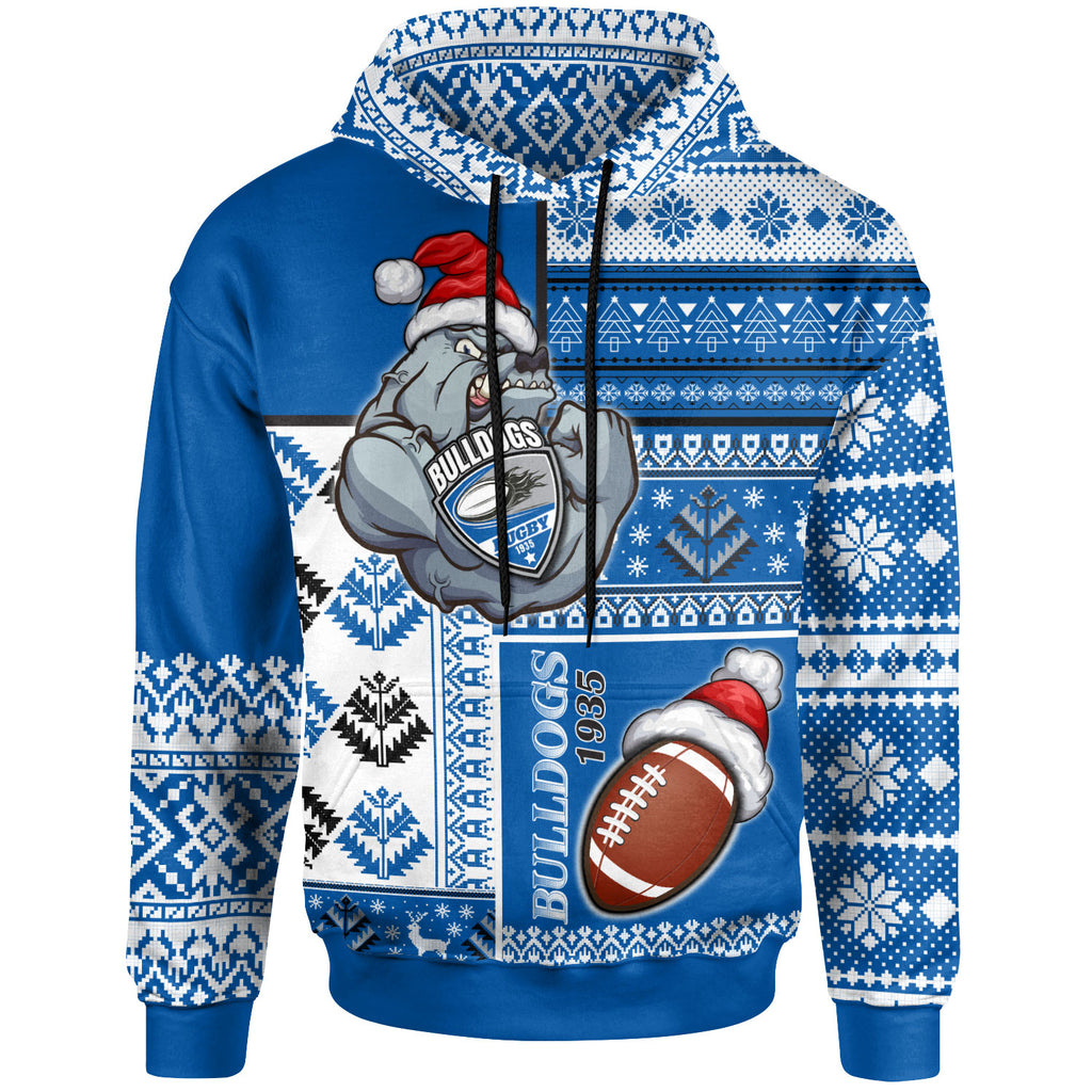 bulldogs-rugby-hoodie-custom-christmas-snowflakes-bulldogs-mascot-hoodie
