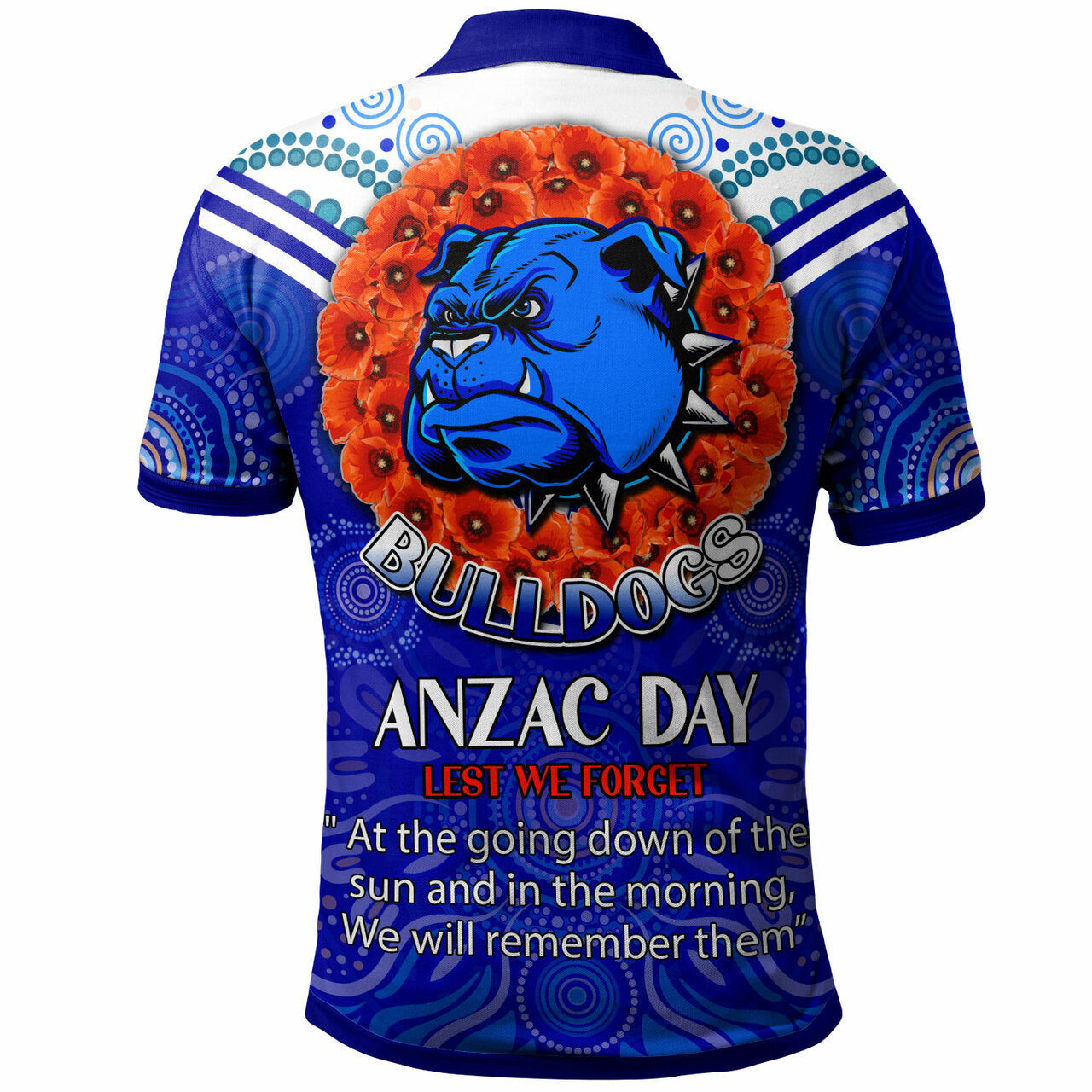 bulldogs-rugby-polo-shirt-custom-anzac-bulldogs-aboriginal-style-of-dot-polo-shirt