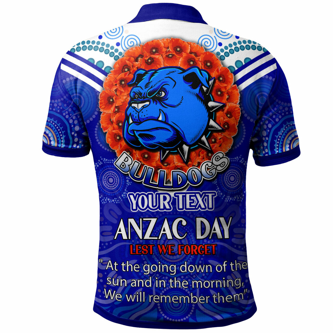 bulldogs-rugby-polo-shirt-custom-anzac-bulldogs-aboriginal-style-of-dot-polo-shirt