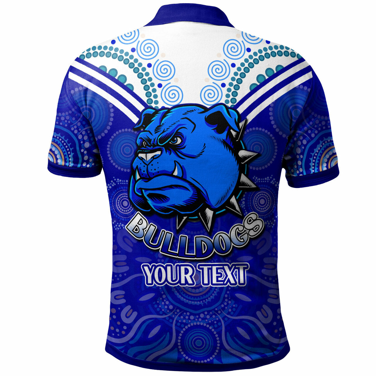 bulldogs-rugby-polo-shirt-custom-bulldogs-aboriginal-style-of-dot-polo-shirt