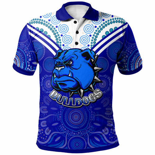 bulldogs-rugby-polo-shirt-custom-bulldogs-aboriginal-style-of-dot-polo-shirt