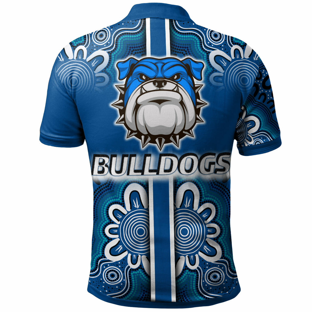 bulldogs-rugby-polo-shirt-custom-bulldogs-logo-aboriginal-indigenous-sport-style-polo-shirt