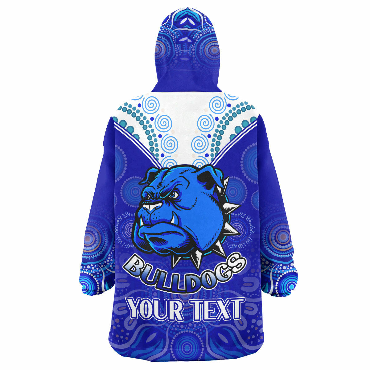 bulldogs-rugby-snug-hoodie-custom-bulldogs-aboriginal-style-of-dot-oodie-blanket