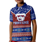 aboriginal-winter-bulldogs-merry-xmas-kid-polo-shirt