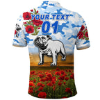 custom-personalised-bulldogs-anzac-polo-shirt-poppy-flowers-vibes-white