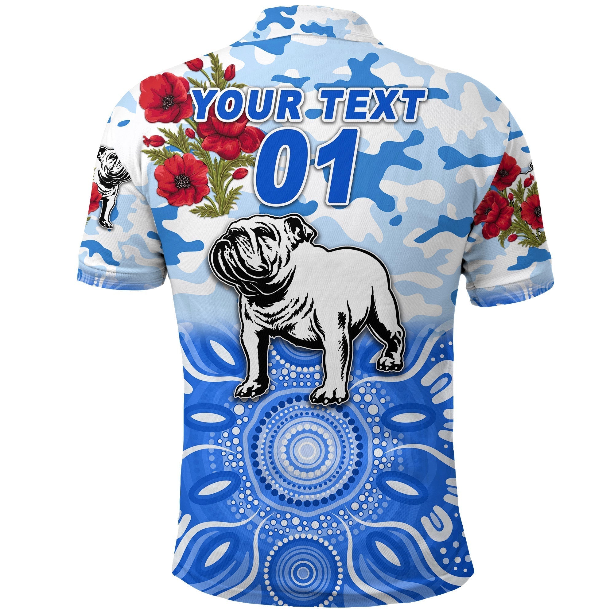 custom-personalised-bulldogs-anzac-polo-shirt-indigenous-vibes-white