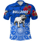 custom-personalised-bulldogs-anzac-polo-shirt-indigenous-vibes-blue