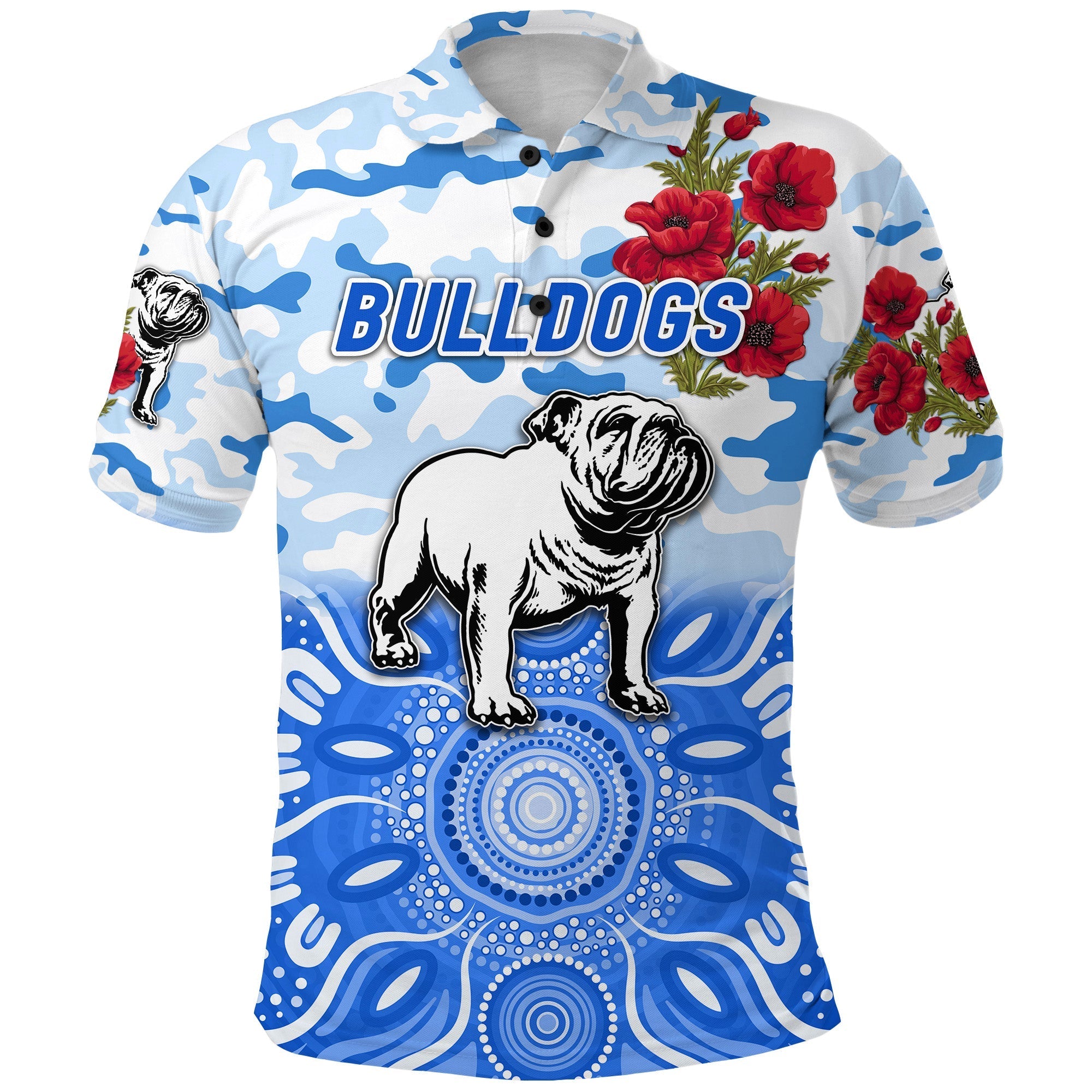 custom-personalised-canterbury-bankstown-bulldogs-anzac-2022-polo-shirt-indigenous-vibes-white
