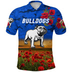 custom-personalised-bulldogs-anzac-polo-shirt-poppy-flowers-vibes-blue