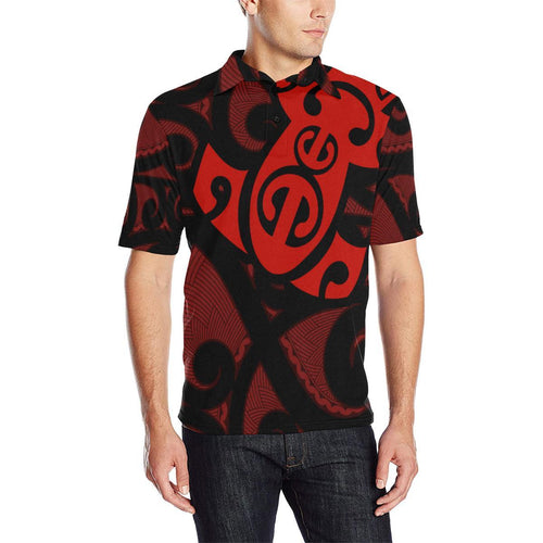 maori-red-mangopare-polo-shirt