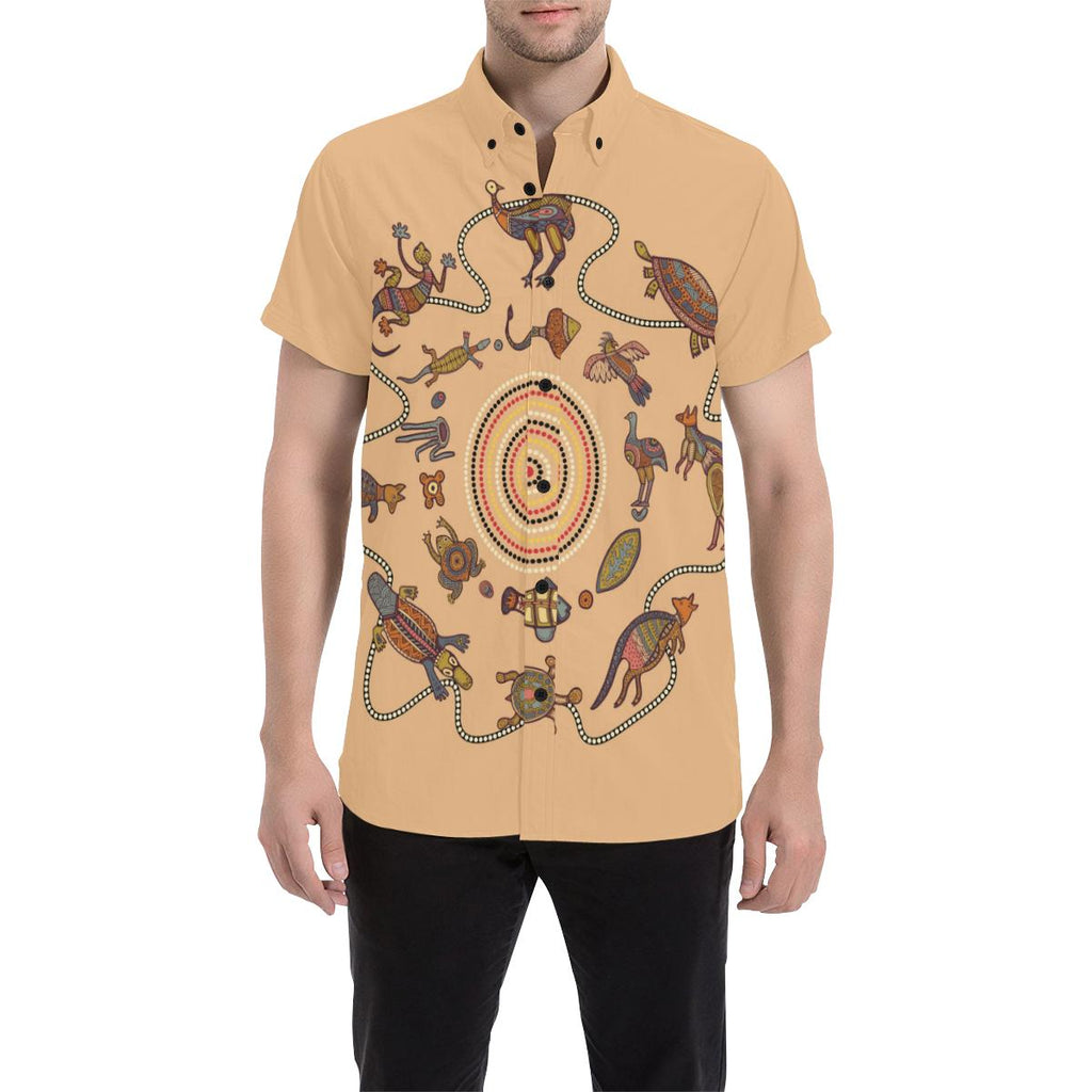 aboriginal-short-sleeve-shirt-kangaroo-turtle-crocodile-australian-animals