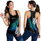 Aotearoa Women Racerback Tank Fern Mix Manaia Matau LT13 - Vibe Hoodie