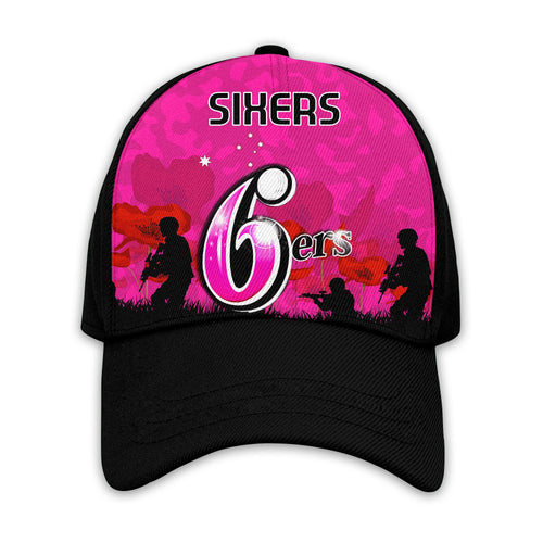 sydney-sixers-cricket-classic-cap-anzac-day-camouflage-poppy-lest-we-forget