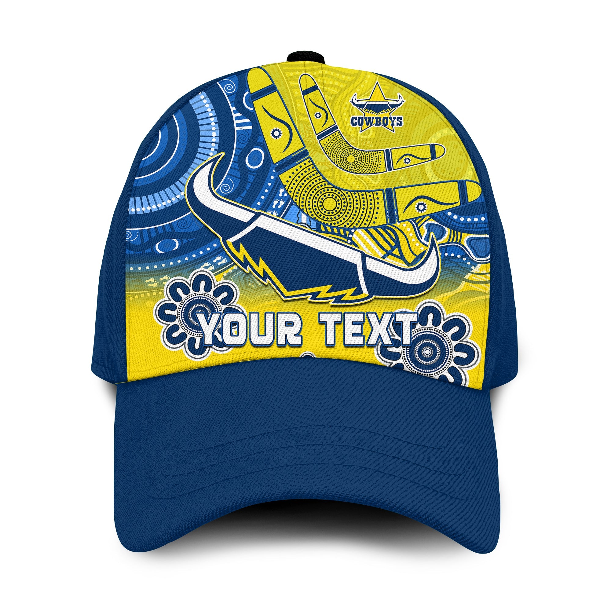 custom-personalised-cowboys-rugby-classic-cap-aboriginal-boomerang-go-premiers-north-queensland-ver02