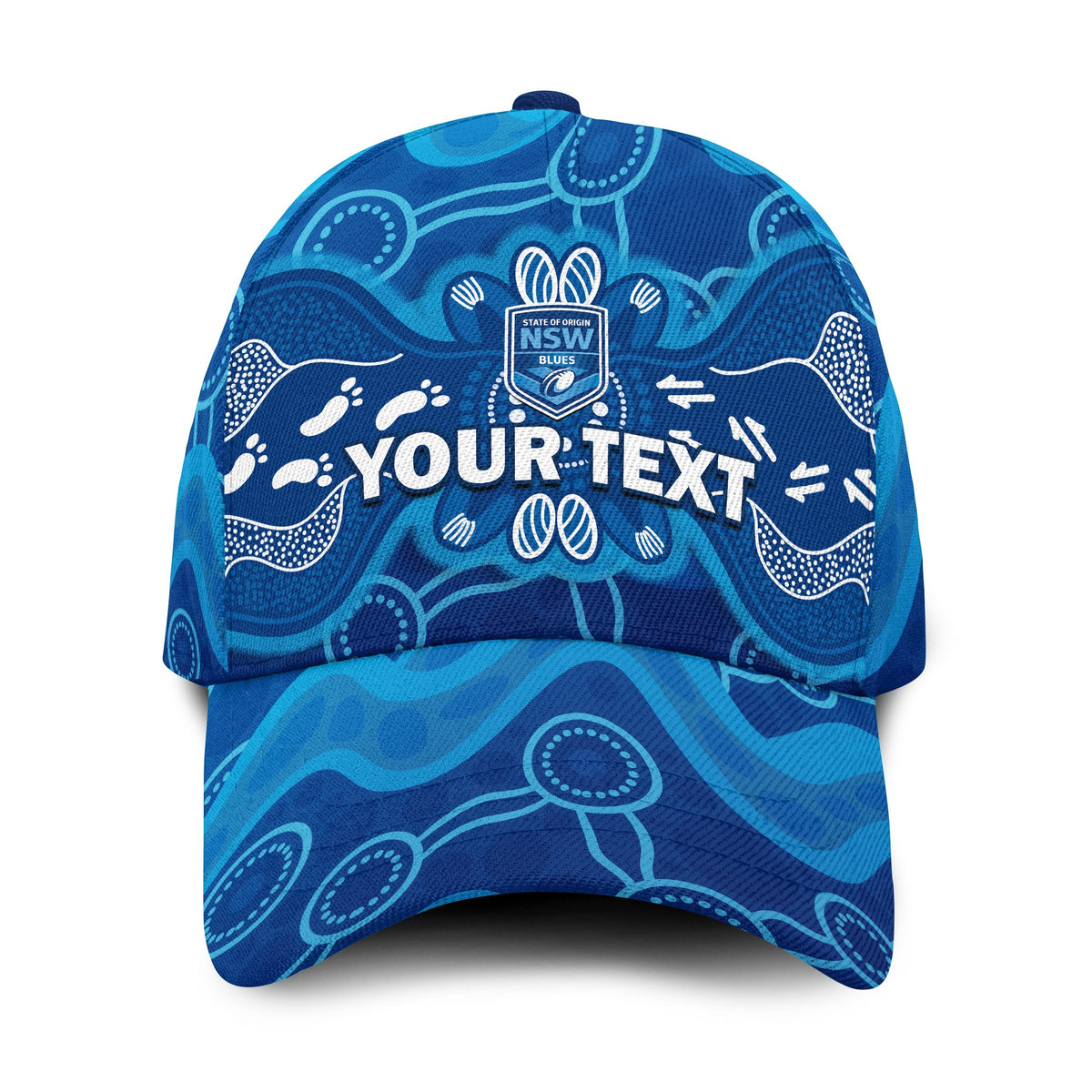 custom-personalised-nsw-blues-classic-cap-new-south-wales-aboriginal-art
