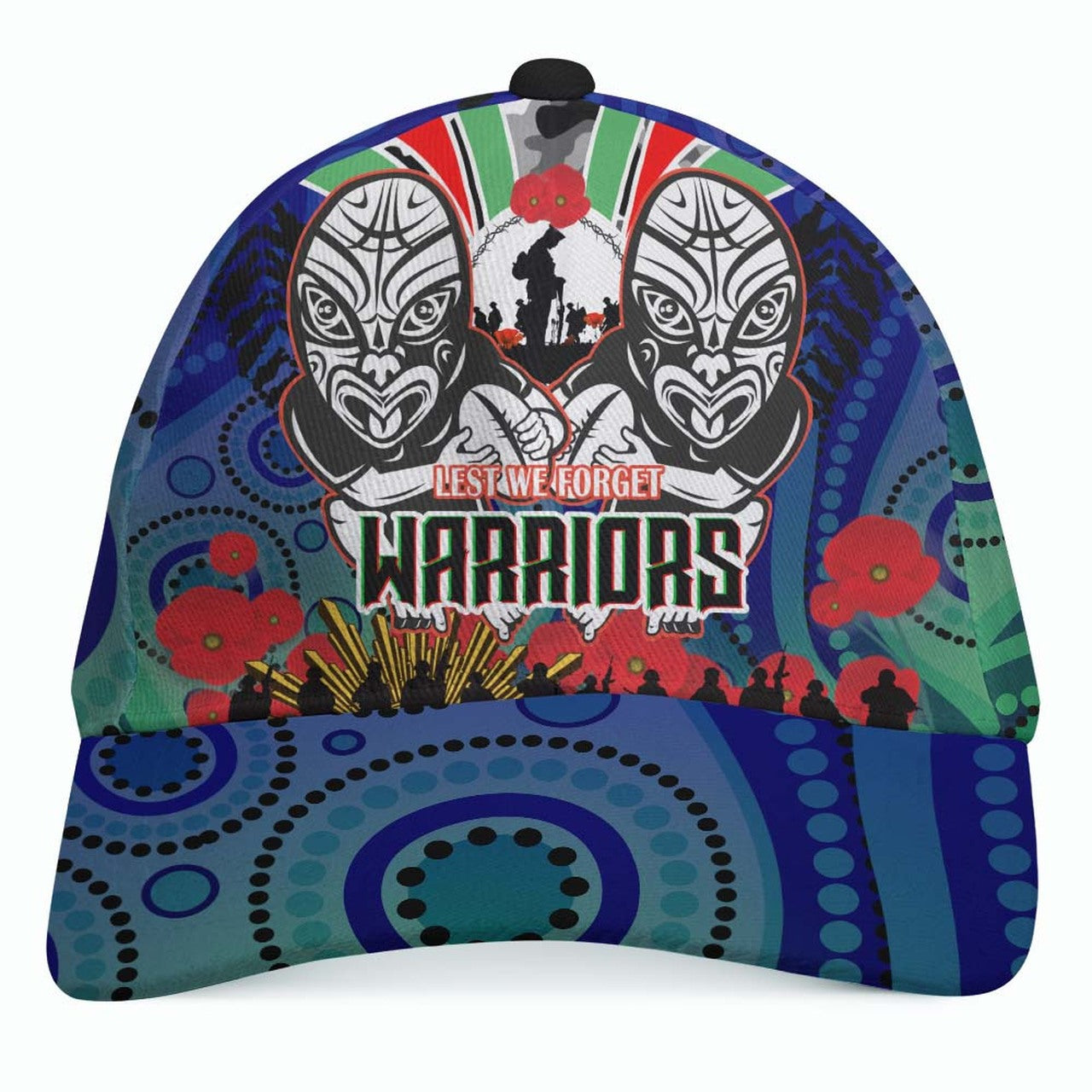 warrior-rugby-anzac-aboriginal-cap-new-zealand-warriors-anzac-day-with-maori-mask-cap