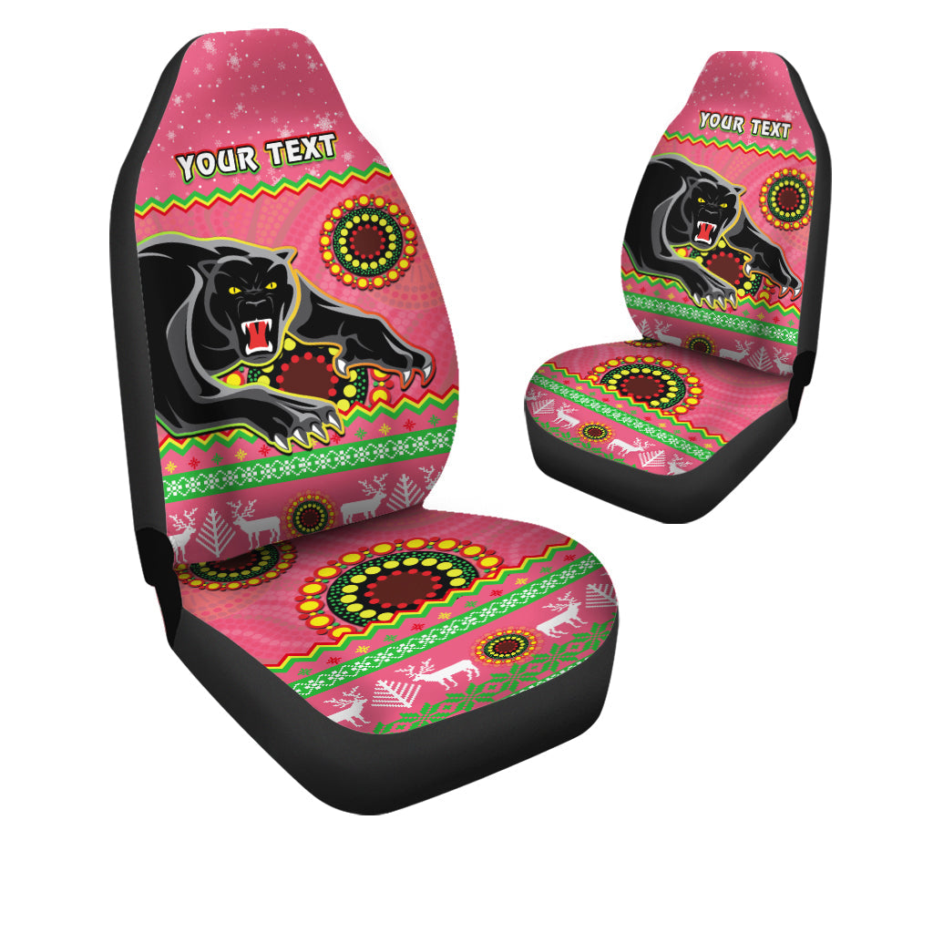 custom-personalised-panthers-christmas-car-seat-covers-aboriginal-pattern-penrith-pink-version