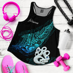 Aotearoa Women Racerback Tank Fern Mix Manaia Matau LT13 - Vibe Hoodie