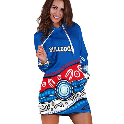 bulldogs-indigenous-hoodie-dress-western