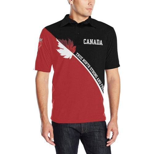 canada-strong-and-free-polo-shirts