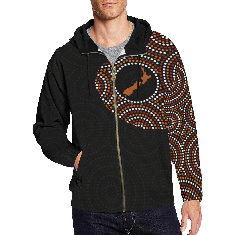 aboriginal-zip-up-hoodie-australia-map-dot-painting-patterns