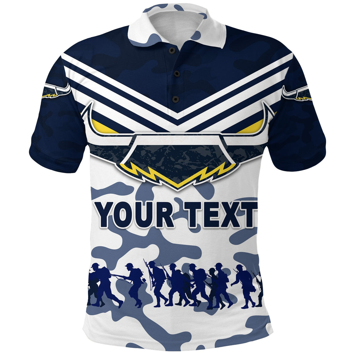 custom-personalised-north-queensland-cowboys-polo-shirt-anzac-day-camouflage-vibes-white
