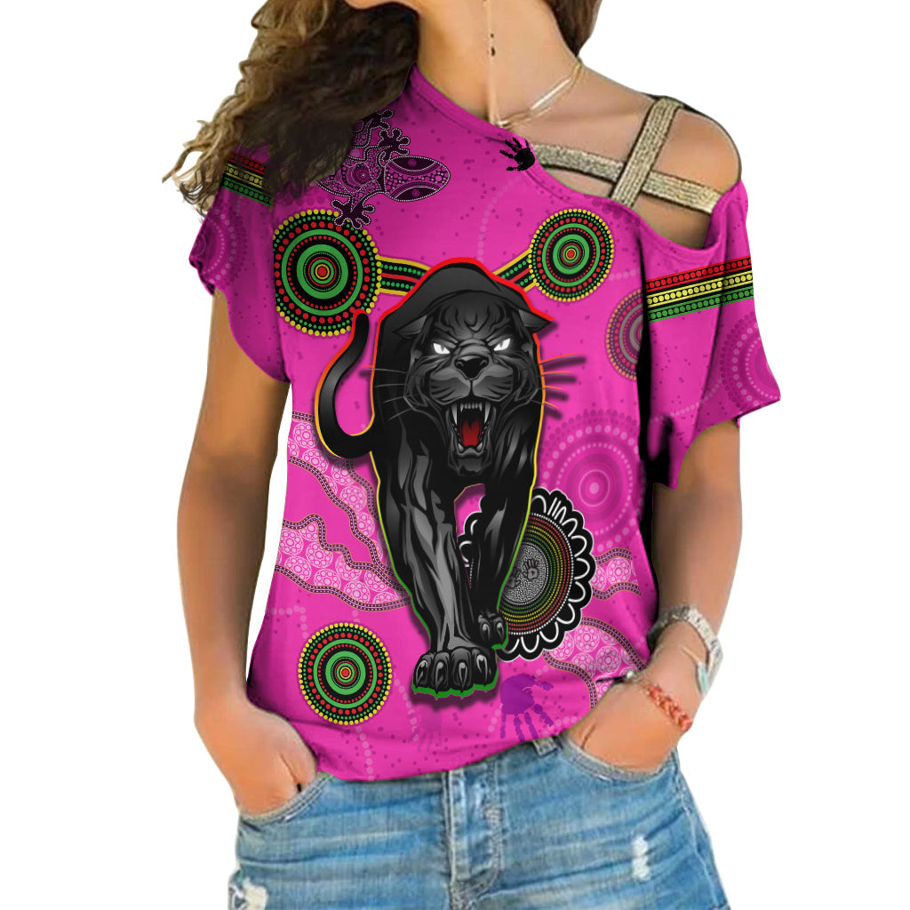 custom-personalised-panthers-cross-shoulder-shirt-aboriginal-with-lizard