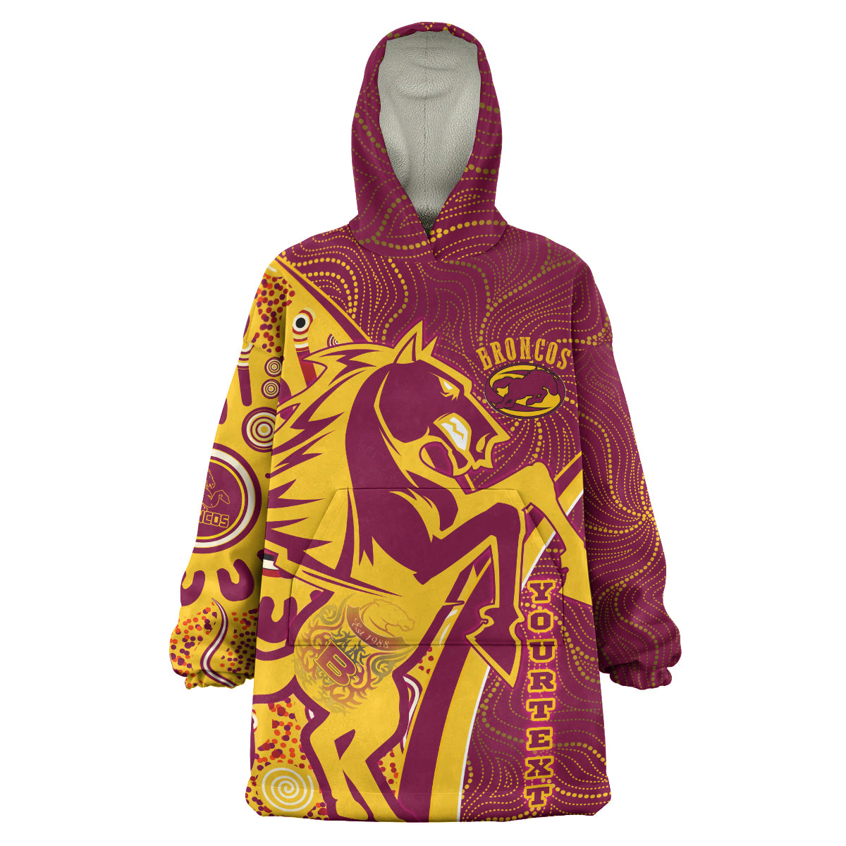 broncos-rugby-snug-hoodie-custom-brisbane-broncos-pride-with-tattoo-and-aboriginal-art-personalised-name-and-number-oodie-blanket