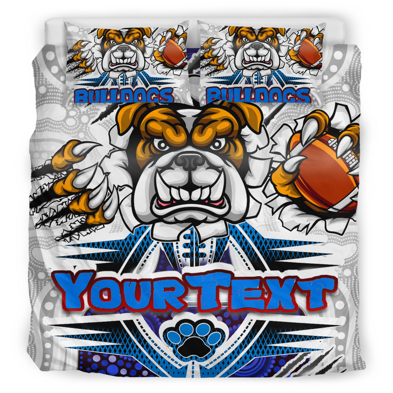 bulldogs-rugby-custom-aboriginal-bedding-set-indigenous-super-bulldogs
