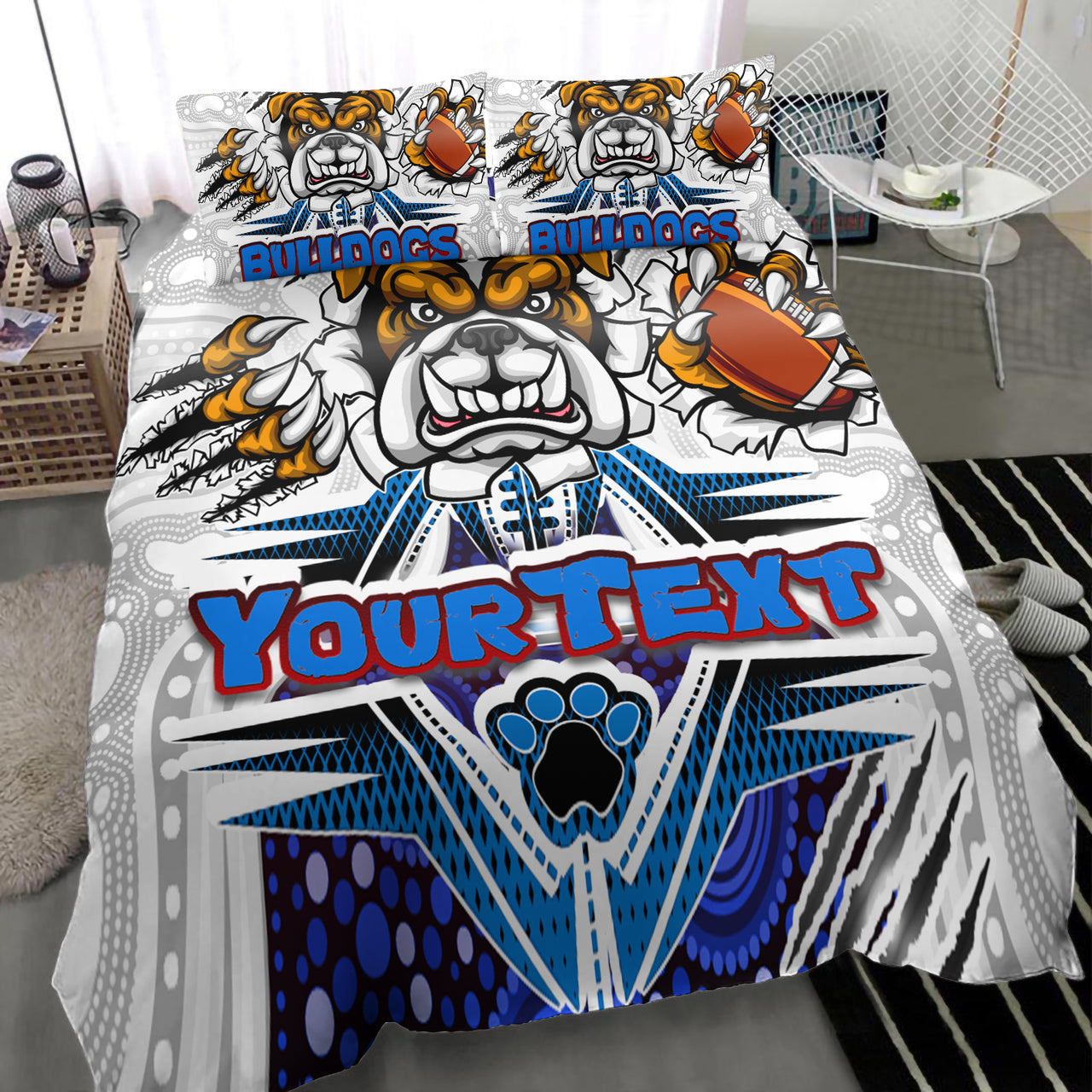 bulldogs-rugby-custom-aboriginal-bedding-set-indigenous-super-bulldogs
