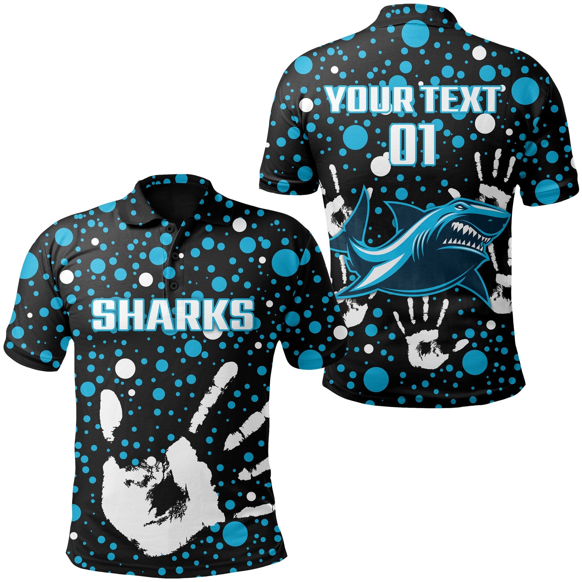 custom-personalised-sharks-rugby-indigenous-polo-shirt-minimalism-version-custom-text-and-number-1