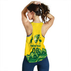 (Custom Personalised) Australia Cricket Aboriginal Pattern Women Tank Top - LT2