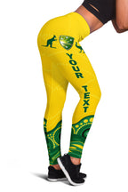 (Custom Personalised) Australia Cricket Aboriginal Pattern Legging - LT2