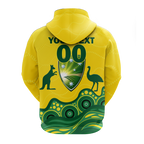(Custom Personalised) Australia Cricket Aboriginal Pattern Hoodie - LT2