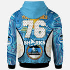 sharks-rugby-hoodie-custom-sharkies-mascot-with-aboriginal-art-personalised-player-and-number-hoodie