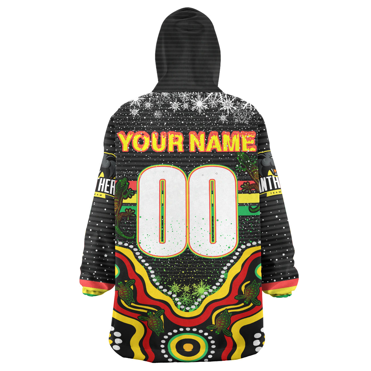 panthers-rugby-christmas-snug-hoodie-custom-christmas-indigenous-penrith-panthers-personalised-name-and-number-wearable-blanket-hoodie