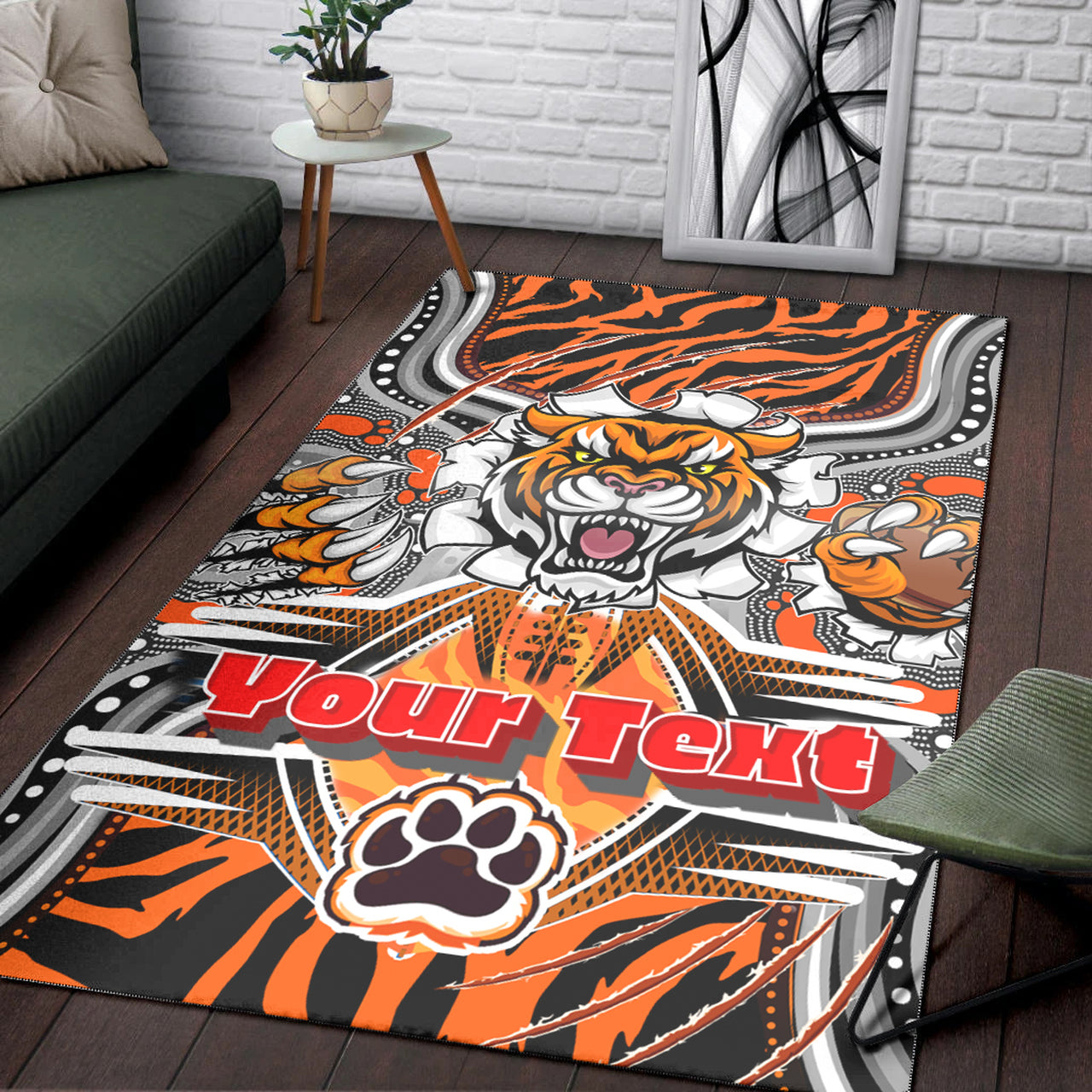 tigers-rugby-aboriginal-area-rug-custom-indigenous-super-wests-tigers-scratch-style