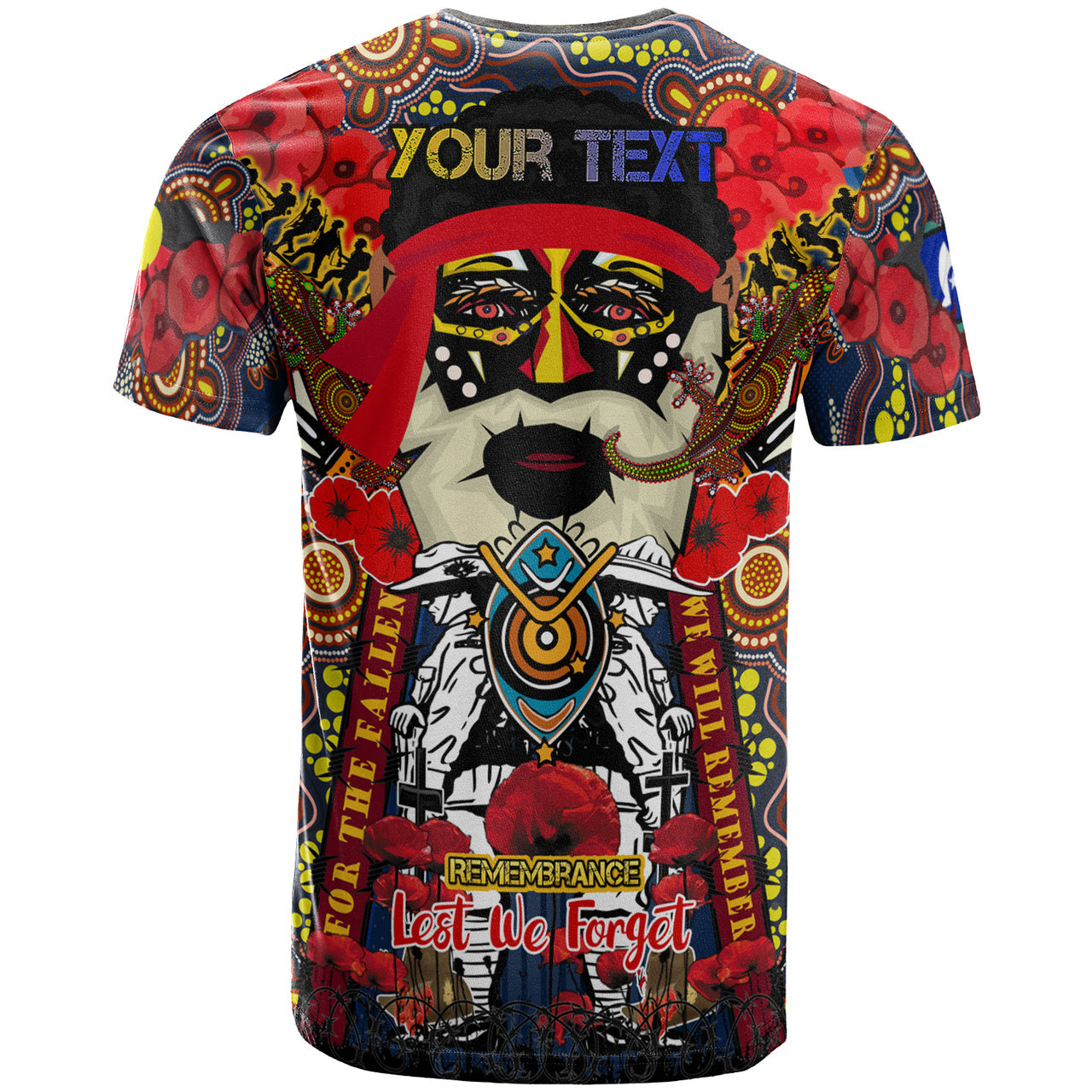 all-stars-rugby-anzac-day-custom-watercolour-t-shirt-remembrance-indigenous-dreamtime-with-poppy-flower