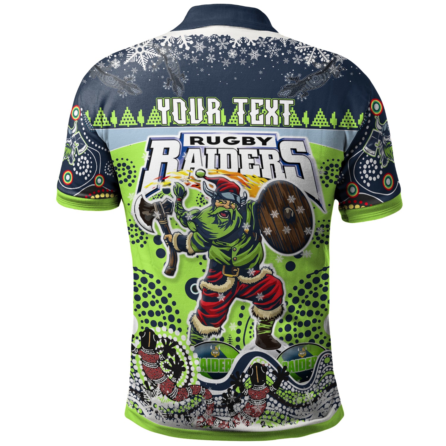 raiders-rugby-christmas-polo-shirt-custom-merry-viking-raiders-christmas-indigenous-polo-shirt