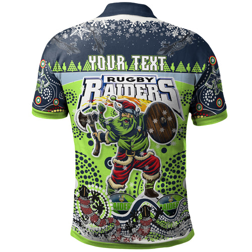 raiders-rugby-christmas-polo-shirt-custom-merry-viking-raiders-christmas-indigenous-polo-shirt