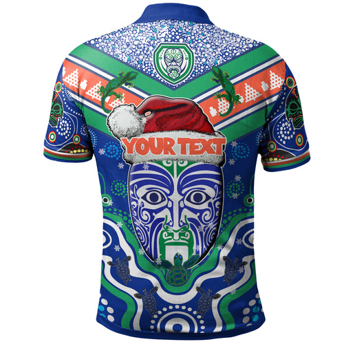 warriors-rugby-christmas-polo-shirt-custom-merry-new-zealand-warriors-christmas-indigenous-polo-shirt