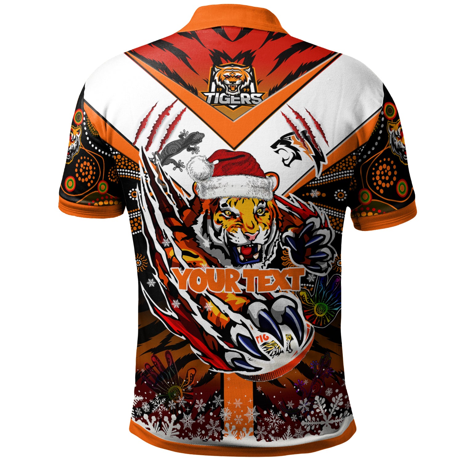 tigers-rugby-christmas-polo-shirt-custom-merry-tigers-christmas-indigenous-polo-shirt