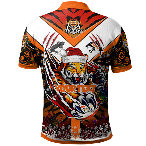 tigers-rugby-christmas-polo-shirt-custom-merry-tigers-christmas-indigenous-polo-shirt