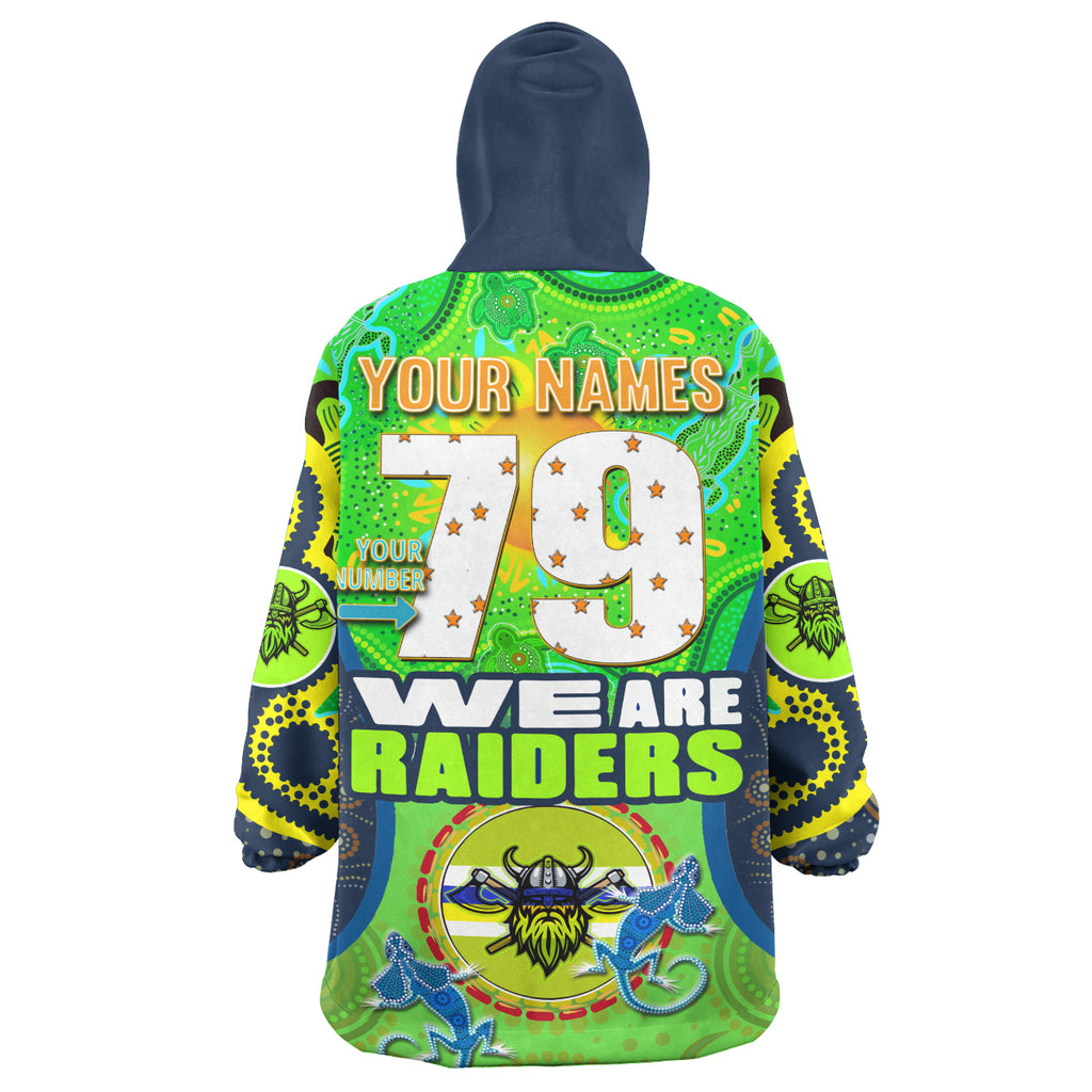 raiders-rugby-snug-hoodie-custom-we-are-raiders-mascot-with-aboriginal-art-oodie-blanket